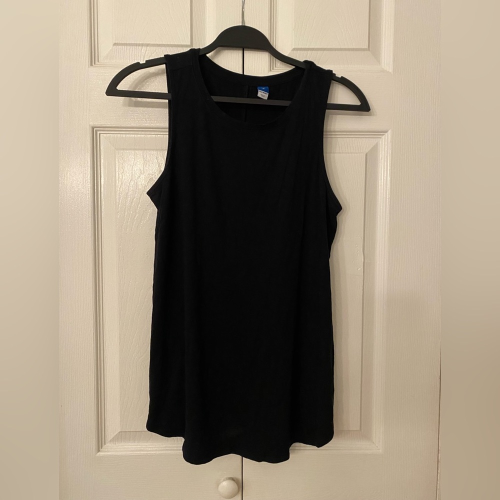 Old Navy Luxe Black Sleeveless Women's Top Medium
